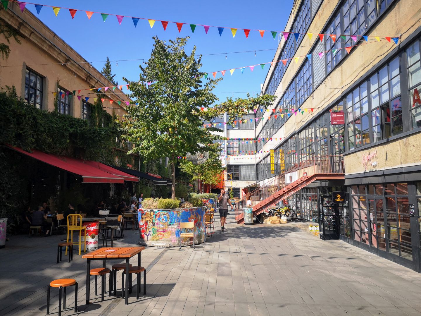 fabrika tbilisi courtyard