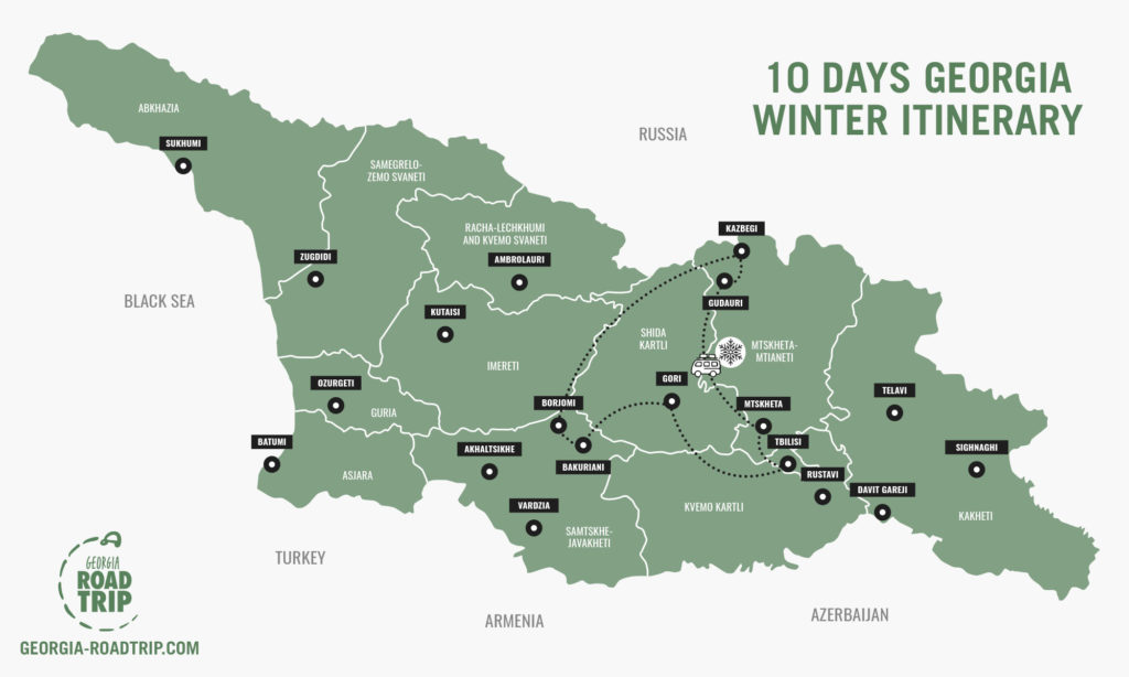 georgia country 10 days winter itinerary
